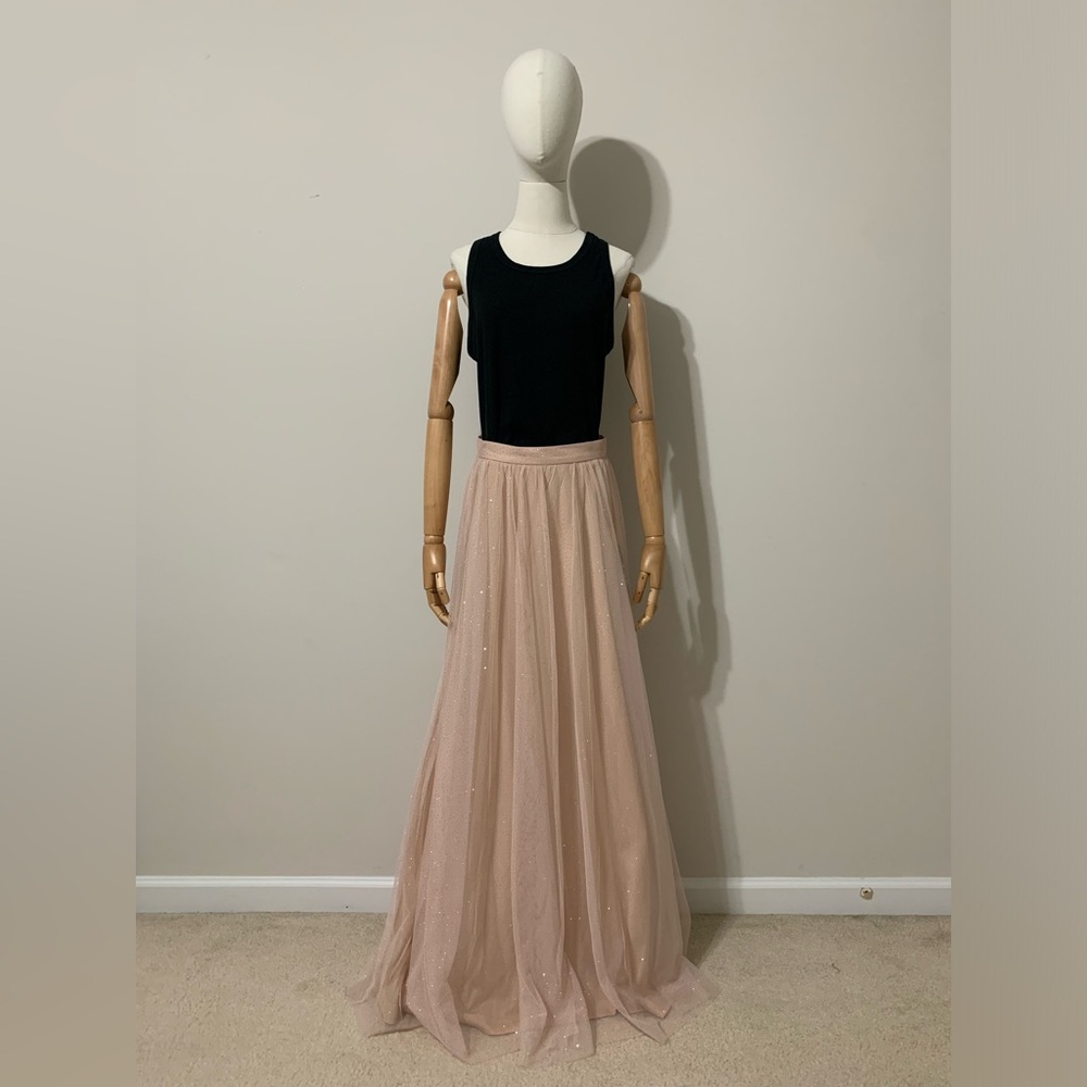 Sparkly Chiffon Puffer Skirt